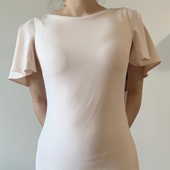 Calvin Klein Pink Butterfly Sleeve Midi Dress - Picture 7 of 7